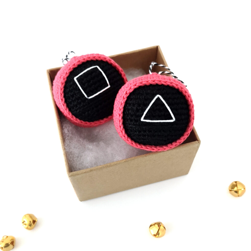 Crochet Squid Game ornaments