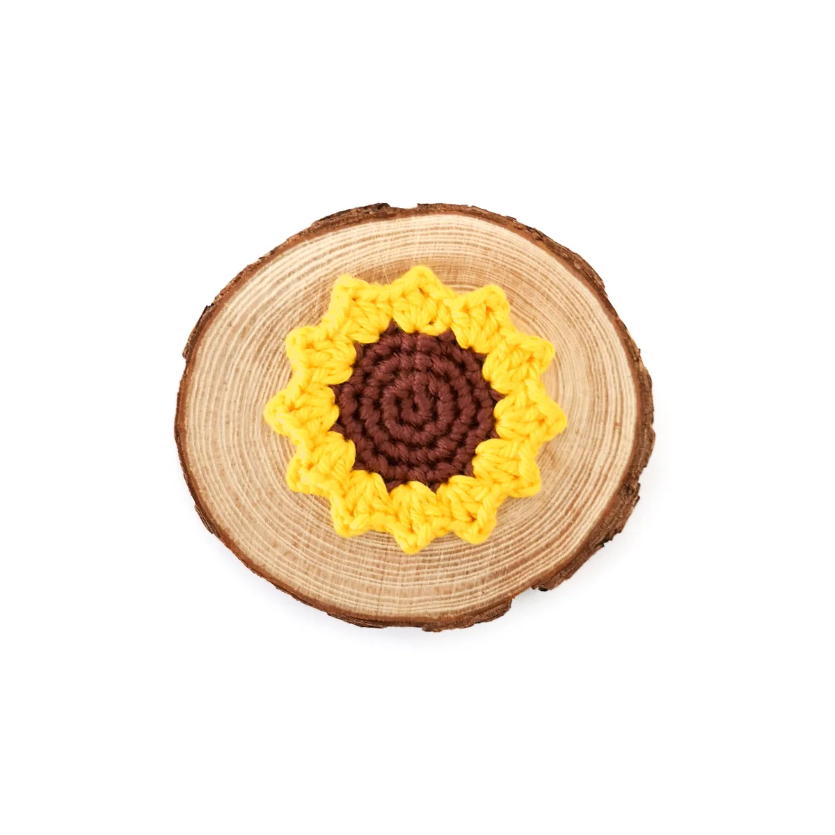 Sunflower Applique Crochet Pattern