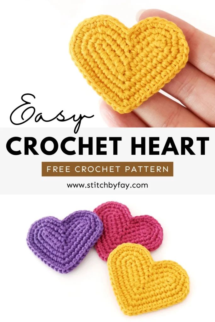 easy-crochet-heart-pattern-free for Free Printable Crochet Heart Patterns Easy Crochet Heart Pattern (Free!) for Free Printable Crochet Heart Patterns