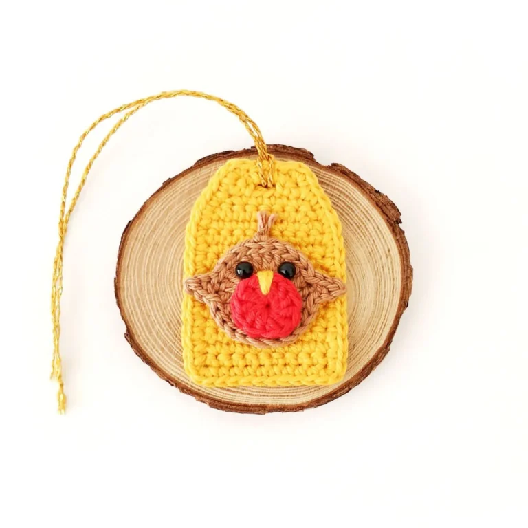 Crochet Robin Applique Pattern