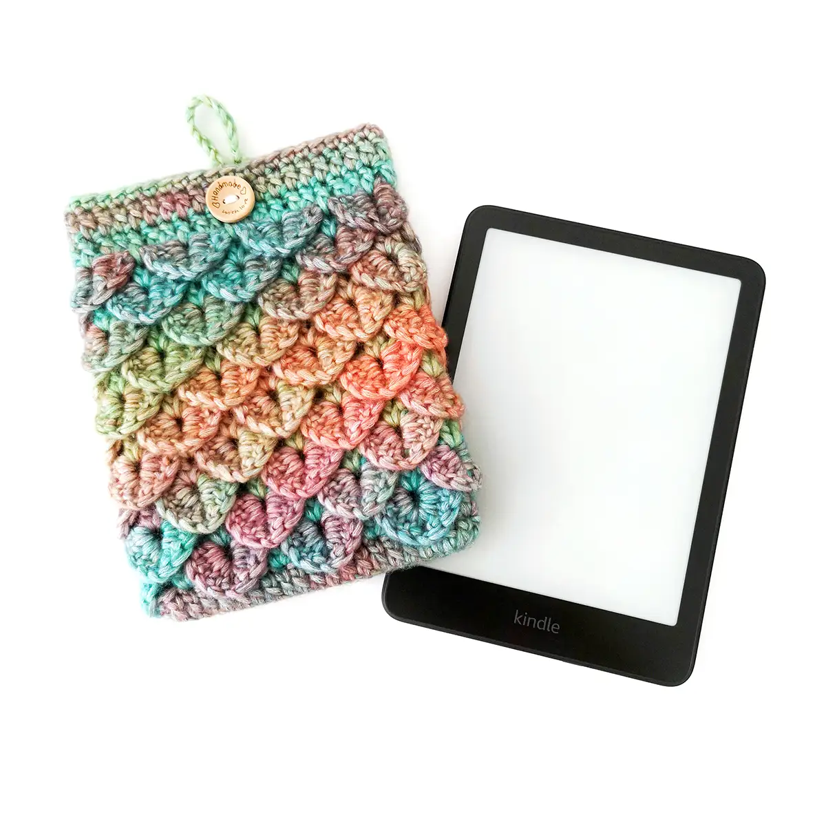 Dragon Scale Crochet Kindle Sleeve Pattern