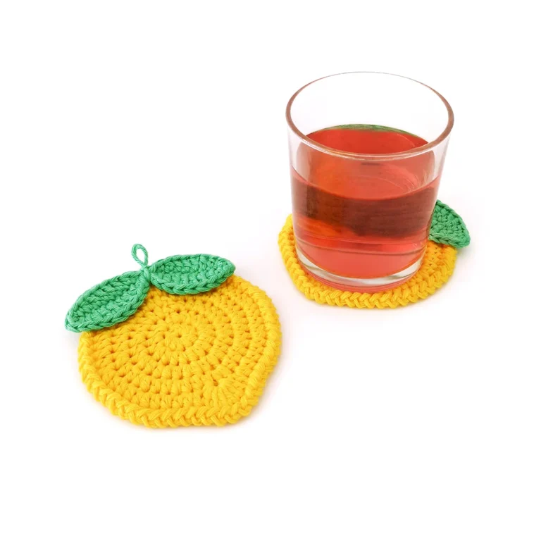 Easy Crochet Lemon Coaster Pattern