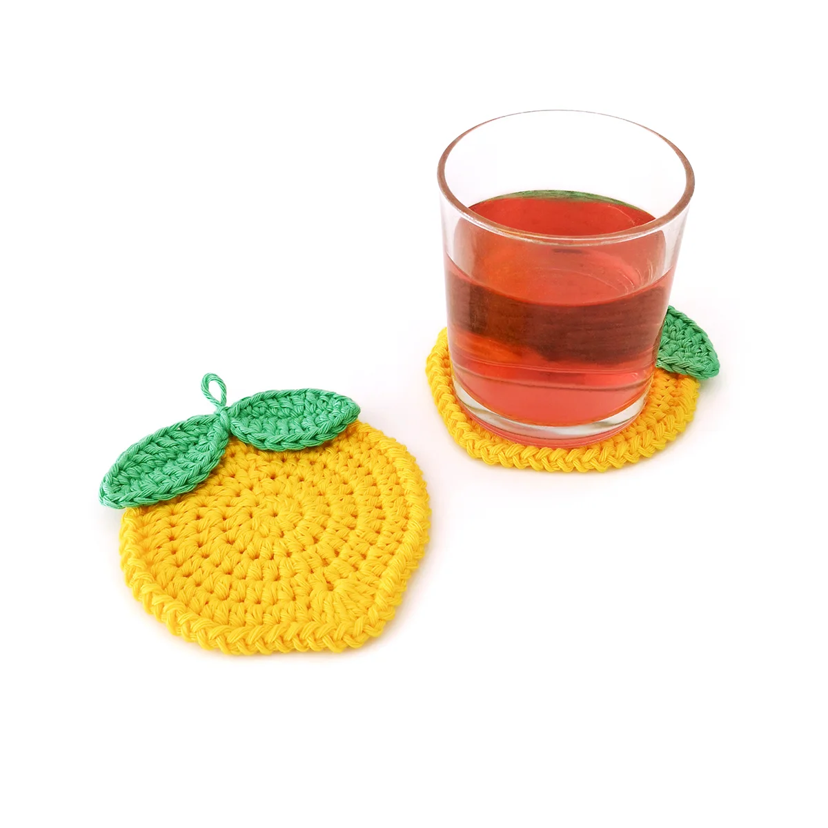 Easy Crochet Lemon Coaster Pattern